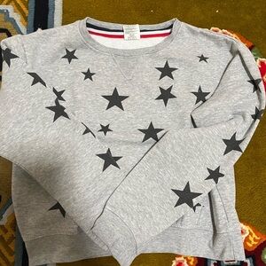 Exist Gray Sweatshirt with Red and Black Accents